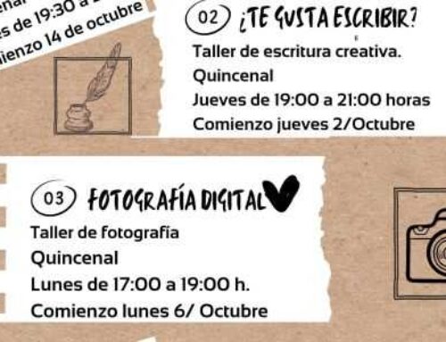 Abiertas las inscripciones para las actividades culturales del nuevo curso